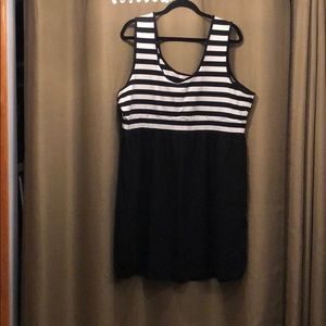 Black and white strip dress torrid